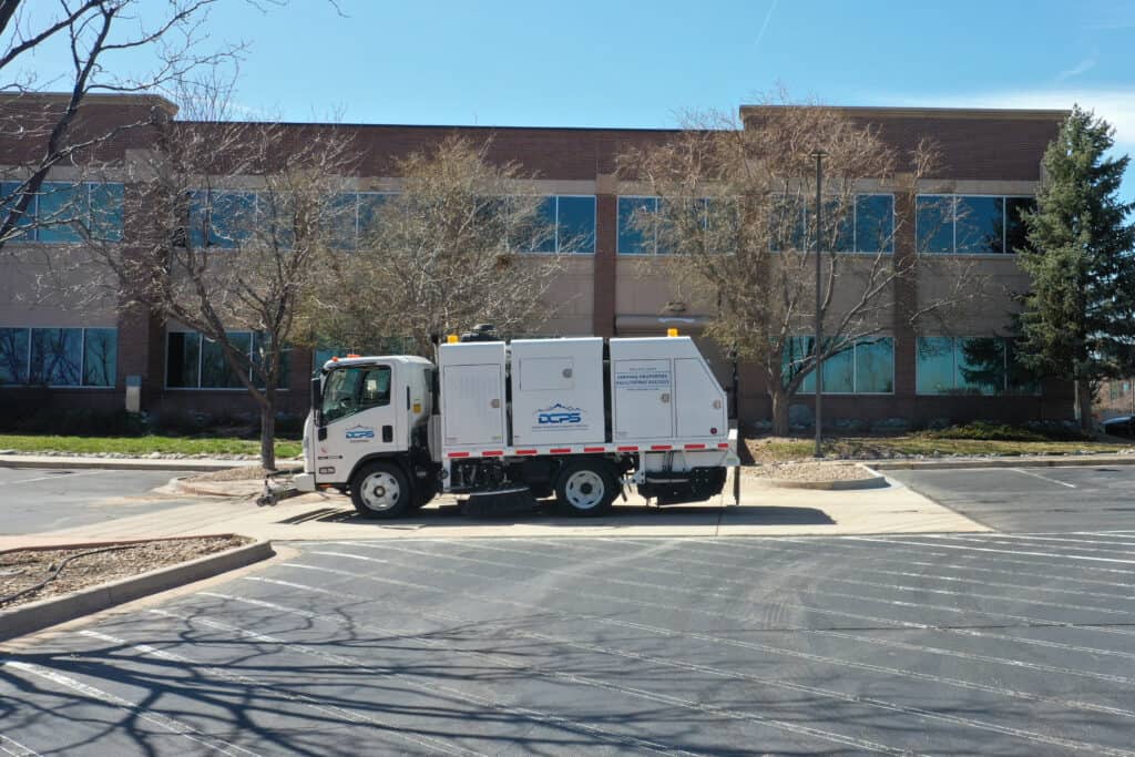 DCPS Parking Lot Sweeping Truck