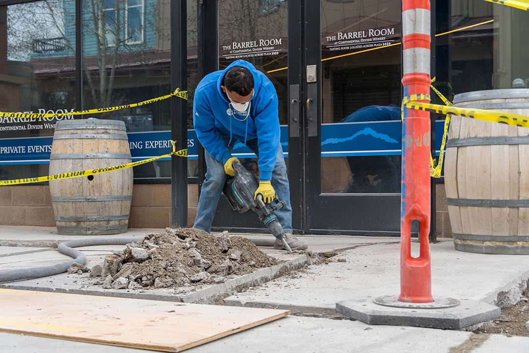 Man working