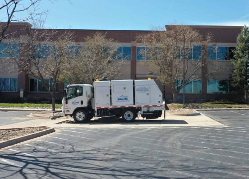 DCPS Parking Lot Sweeping Truck
